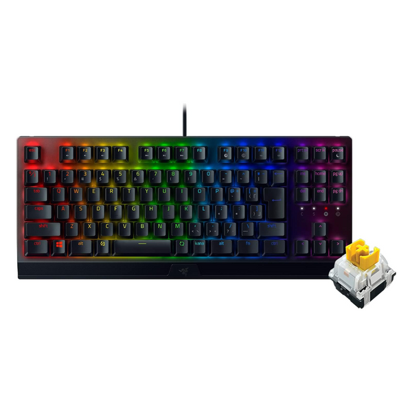 【Razer】<br>ゲーミングキーボード<br>BlackWidow V3 TKL JP Yellow Switch RZ03-03491900-R3J1