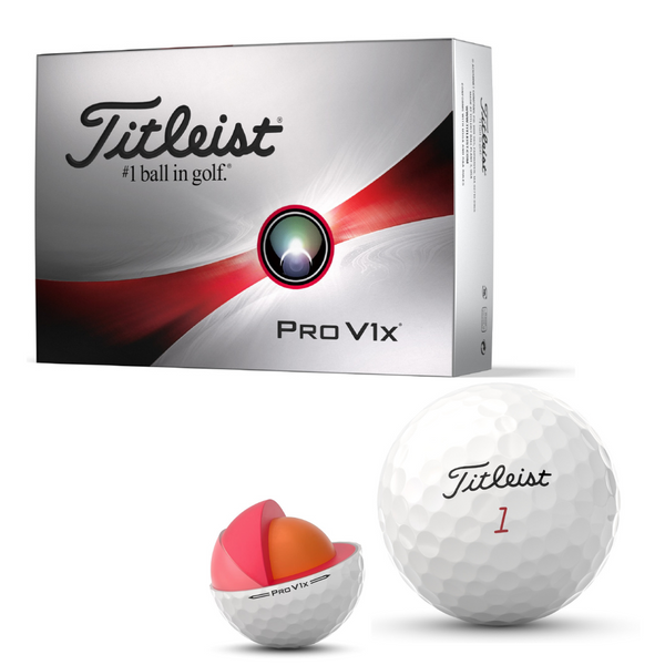 【タイトリスト】<br>ゴルフボール<br>PRO V1X《1ダース(12球)/ホワイト・ローナンバー》