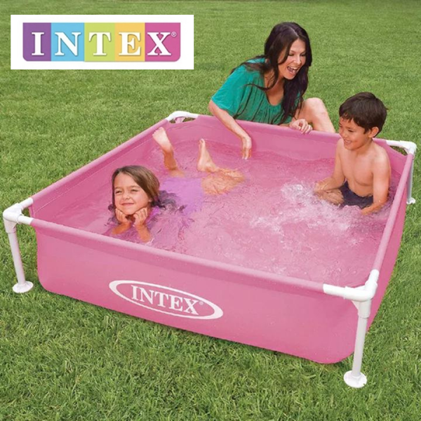 【お客様組立品】INTEX ミニフレームプール　ピンク　５７１７２ＮＰ