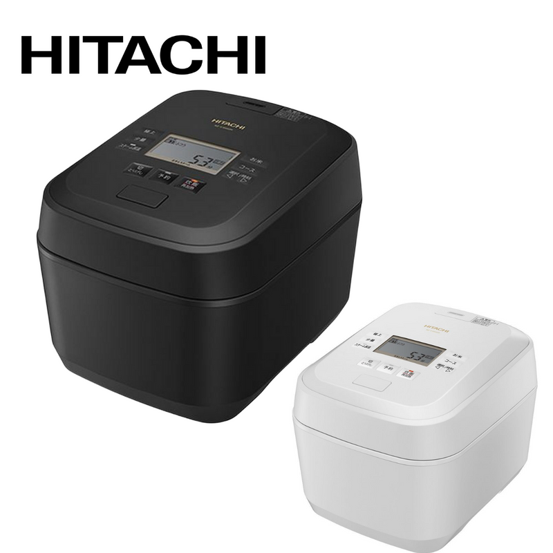 【HITACHI】<br>炊飯器 圧力＆スチーム　ふっくら御膳 フロストブラック／フロストホワイト［5.5合 /圧力IH］RZ-V100GM