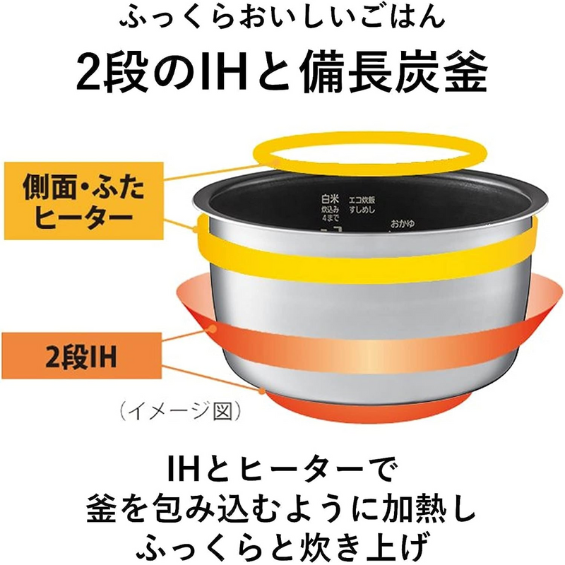 【Panasonic】<br>IHジャー炊飯器　ブラック<br>SR-FE101-K