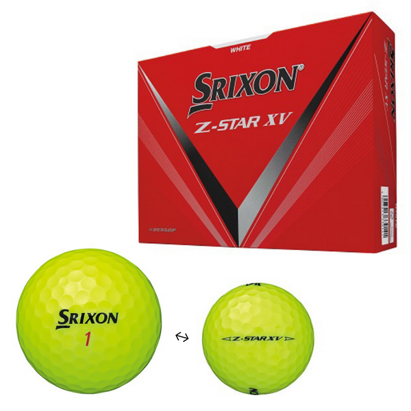 【ダンロップ】<br>ゴルフボール<br>SRIXON Z-STAR XV8 《1ダース(12球)/イエロー》