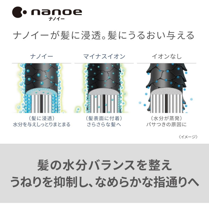 【Panasonic】<br>ヘアードライヤー　ナノケア<br>EH-NA2K