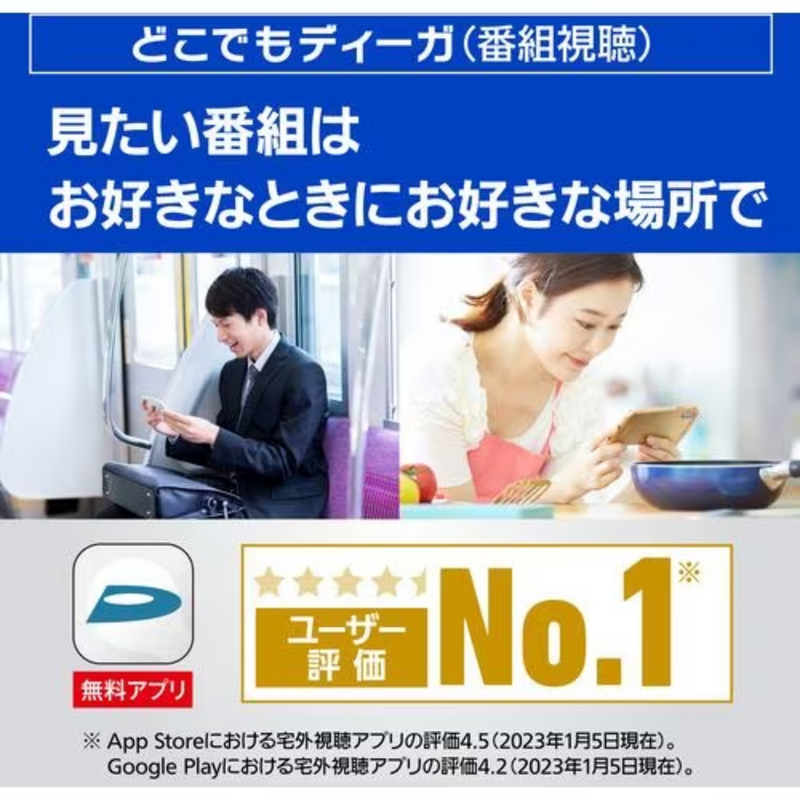 【Panasonic】<br>ブルーレイディスクレコーダー＜1000GB (1TB) ＞ | DMR-2W102