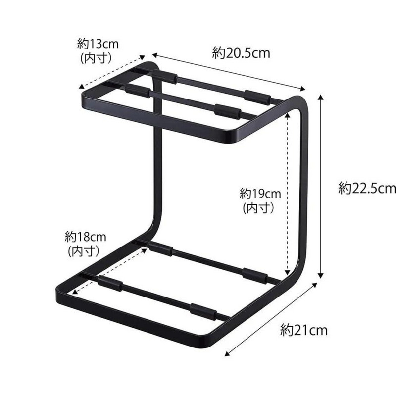 【tower】鍋スタンド2段 山崎実業 5154/5155