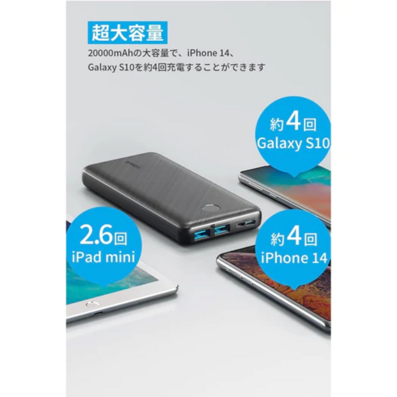 PowerCore Essential 20000<br>モバイルバッテリー<br>＜全2色＞　