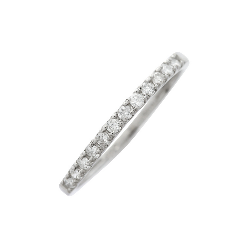 【  ダイヤリング】<br>プラチナ ハーフエタニティ0.15ct｜D80-9603