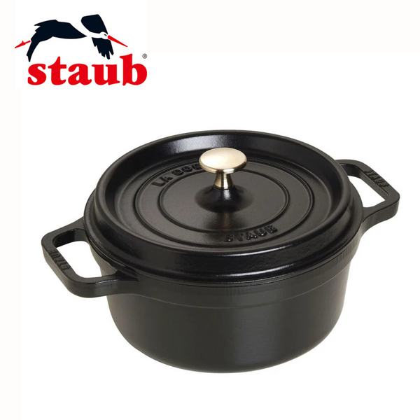 【 STAUB 】<br>鋳物ホーロー鍋  ピコ・ココット  ラウンド　22cm （全３色）