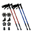 【 Land Field 】<br>トレッキングポール 2本セット  | LF-TP020<br>ブルー(BL)／レッド(RD)