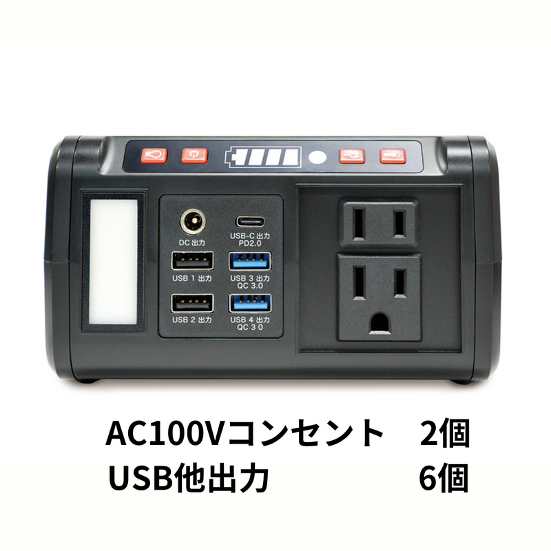 【Ever Brite】<br>88Whポータブル電源 <br>メガパワーステーションMAX | SSBACMPB-M