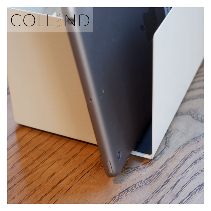 【 COLLEND 】<br>リモコン&タブレットホルダー（ポケット付）<br>ホワイト(RTH-WH)・ブラック(RTH-BK)