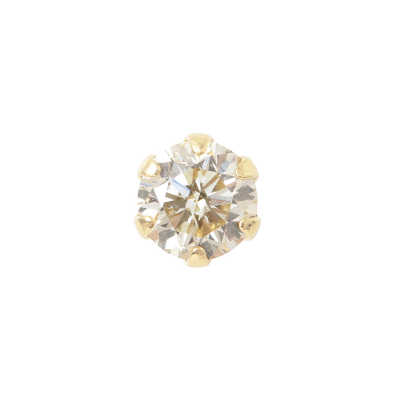 【 ダイヤモンドピアス 】<br>18K イエローゴールド 0.2ct ｜DVTFN20YGD