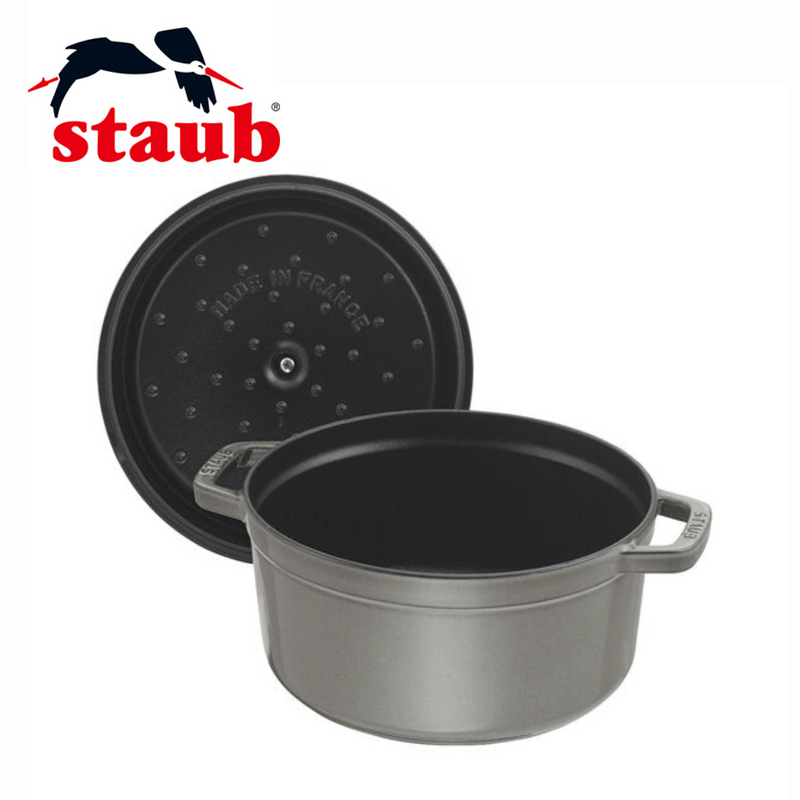 【 STAUB 】<br>鋳物ホーロー鍋  ピコ・ココット  ラウンド　22cm （全３色）