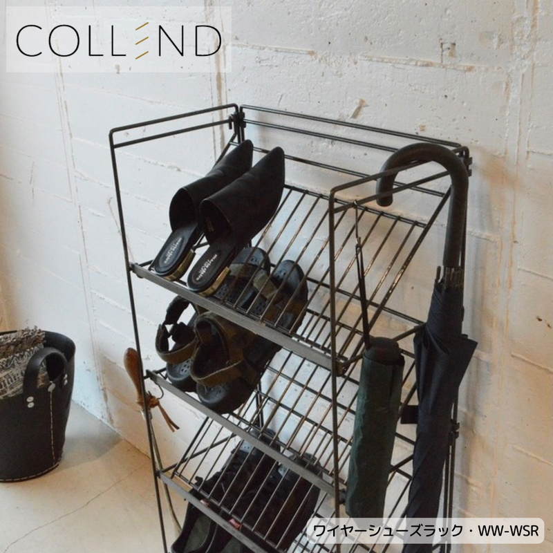 【 COLLEND 】お客様組立品<br>ワイヤーシューズラック／WW-WSR